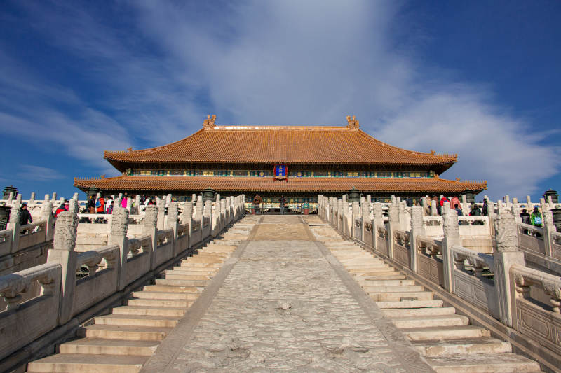故宫太和殿前的石阶图片