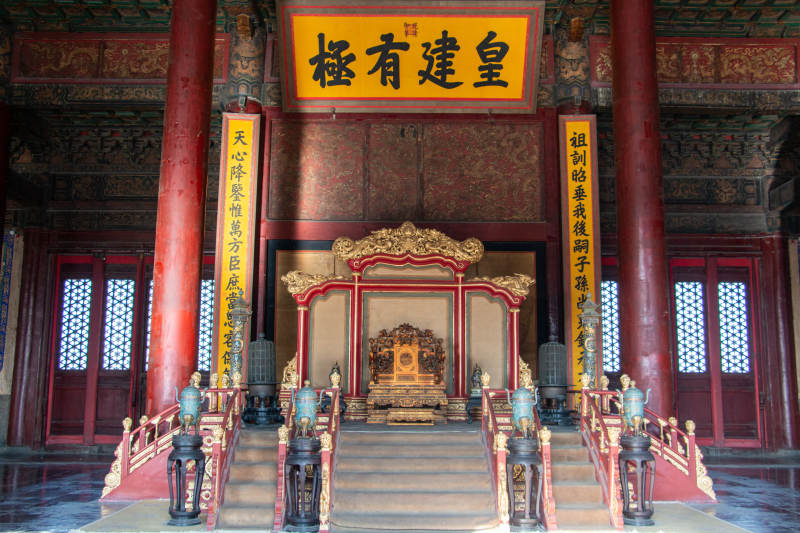 故宫太和殿内部景象图片
