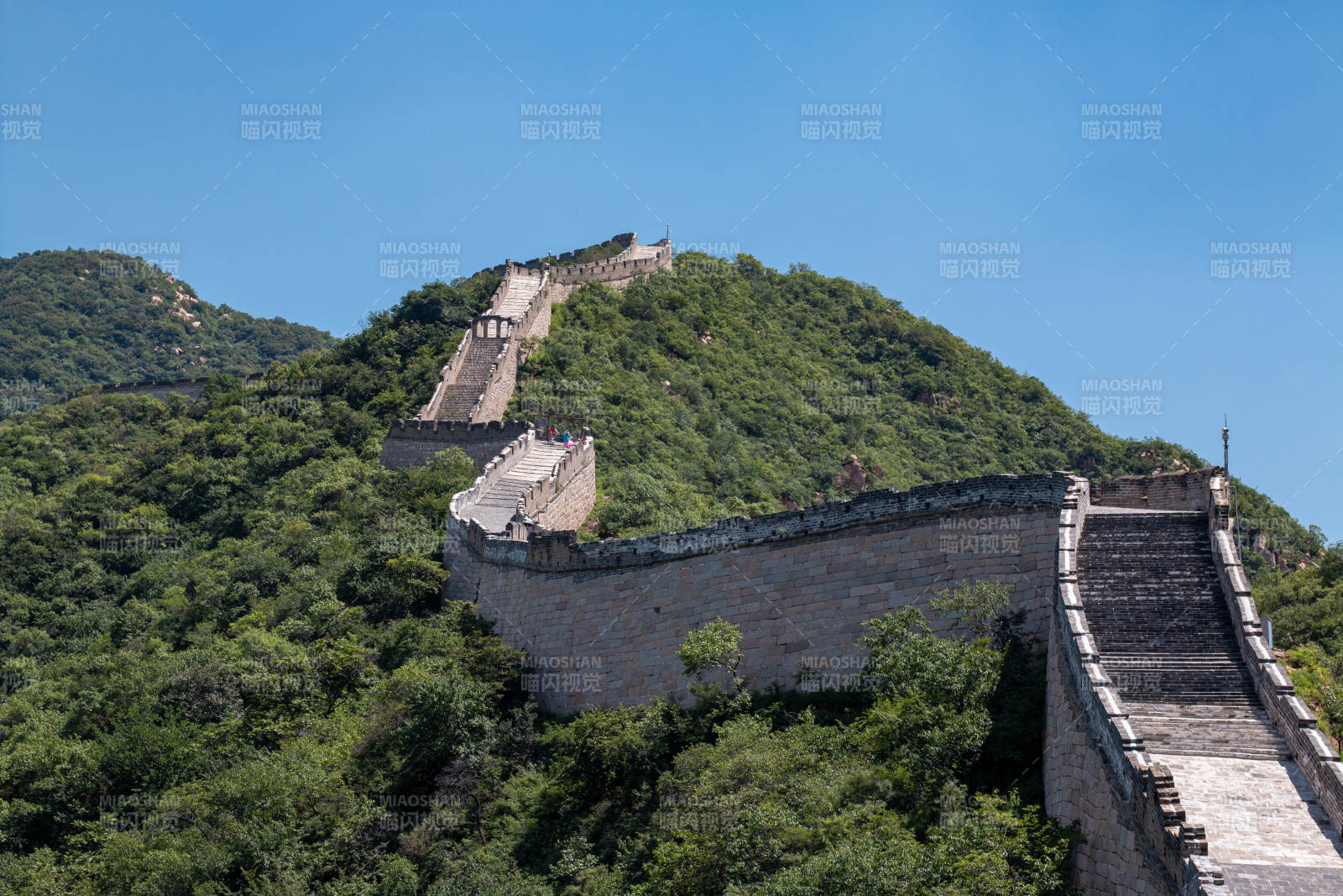 长城蜿蜒山间绿意浓图片
