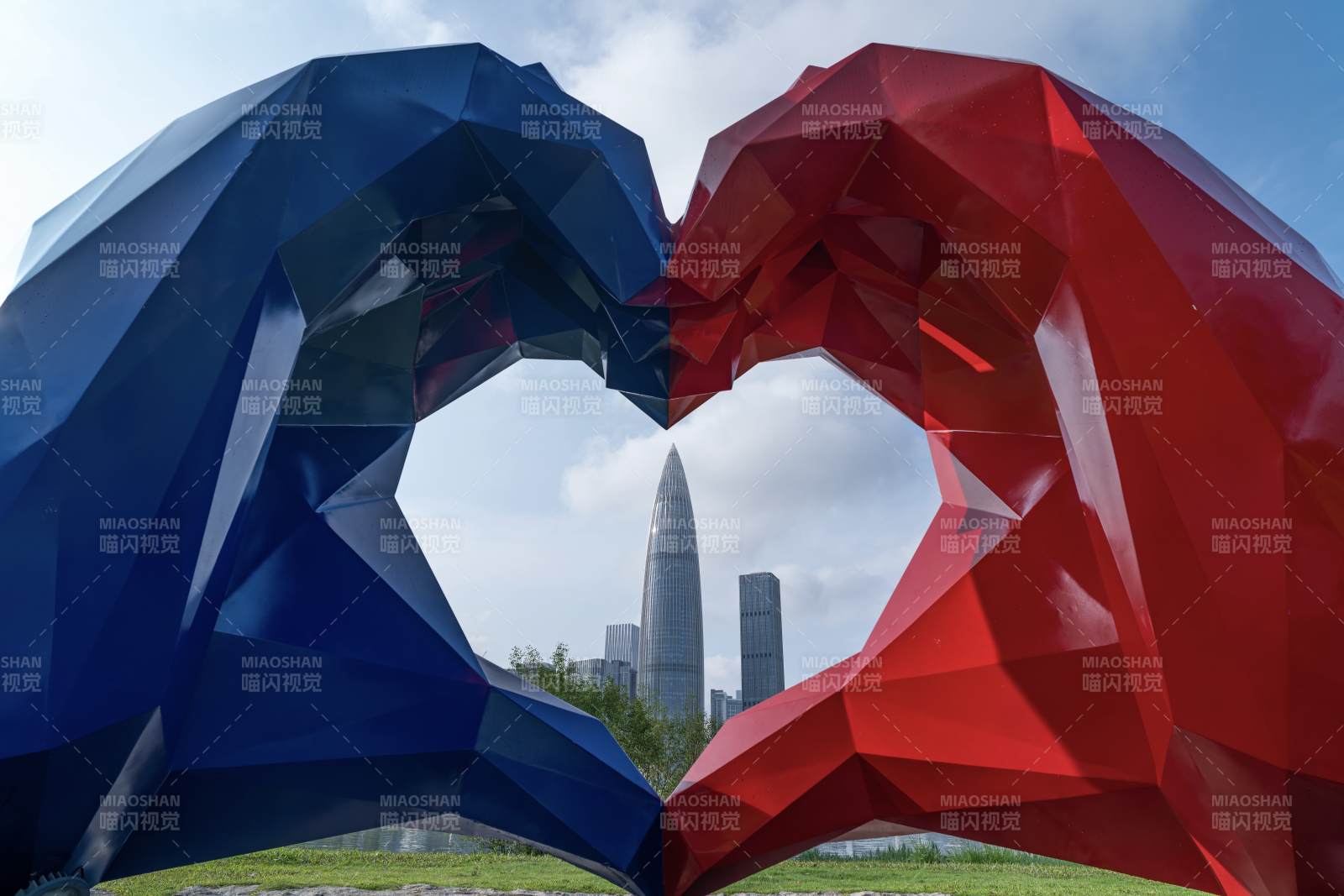 深圳湾人才公园雕塑图片