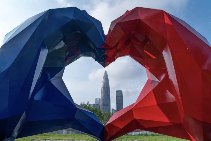 深圳湾人才公园雕塑图片