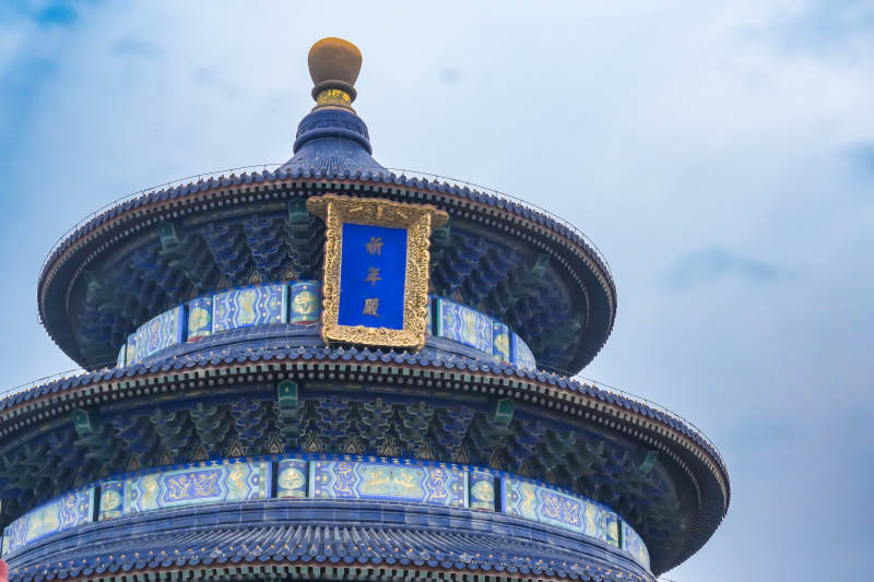 天坛祈年殿细节特写图片