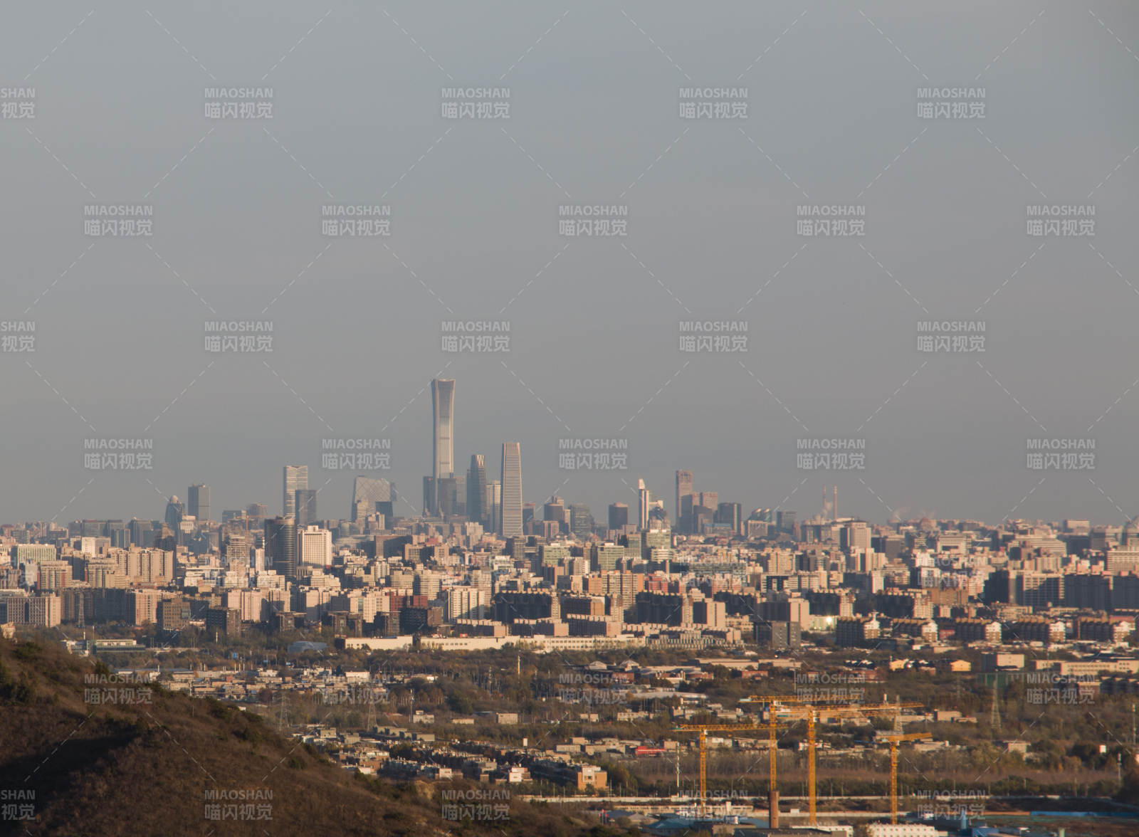 北京城市天际线远景图图片