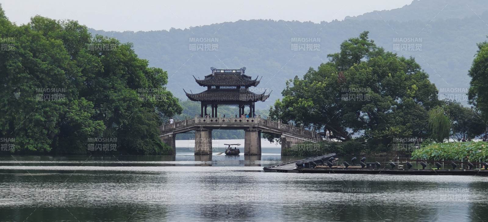 西湖亭影图片