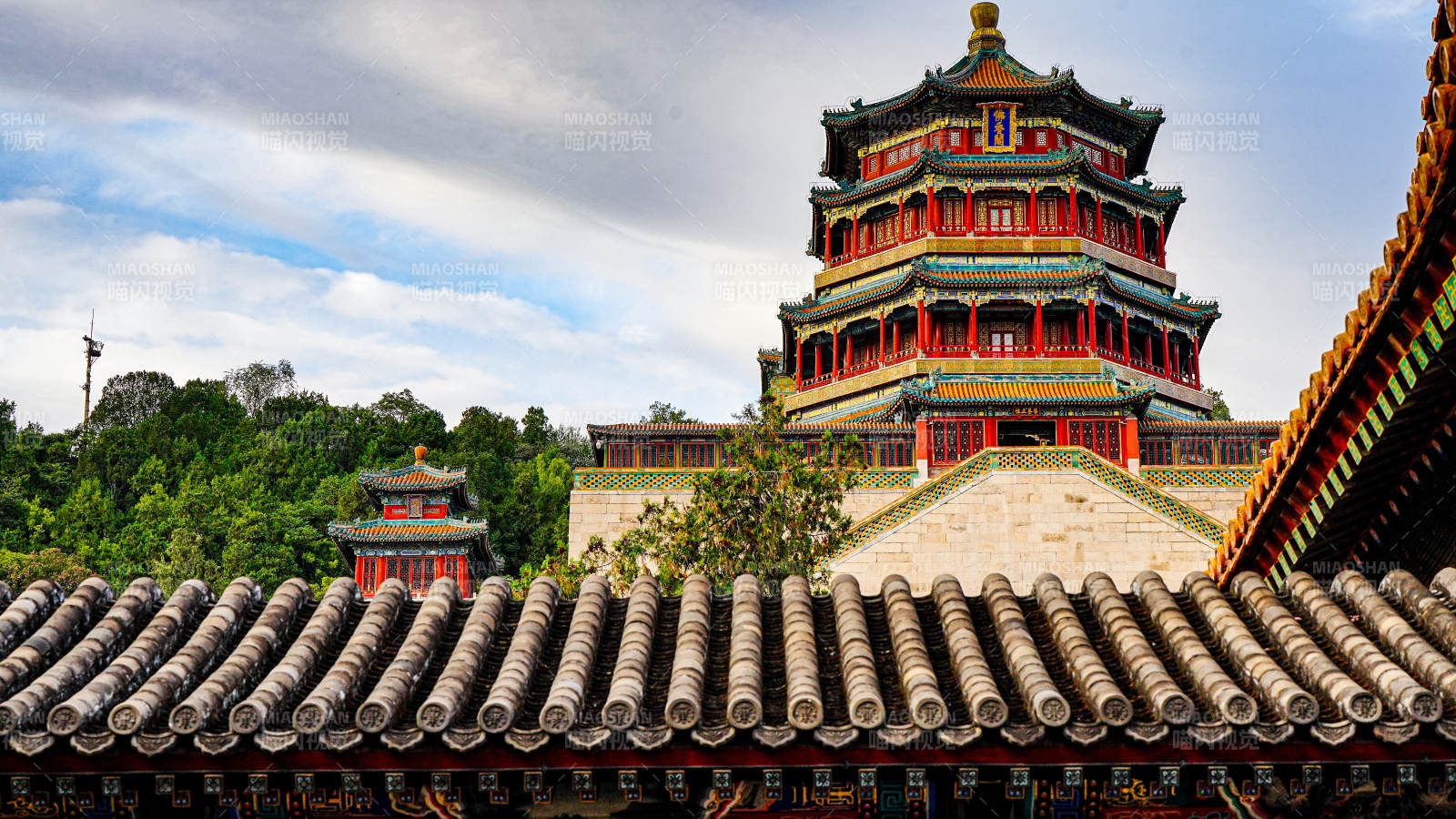 颐和园佛香阁风光图片