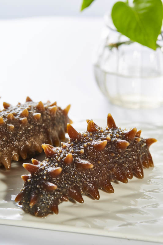 海参美食 清新摆盘图片