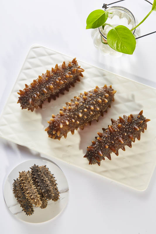 海参美食 清新摆盘图片