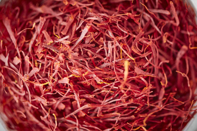 藏红花特写图片