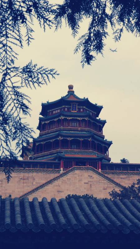 颐和园佛香阁古建筑图片