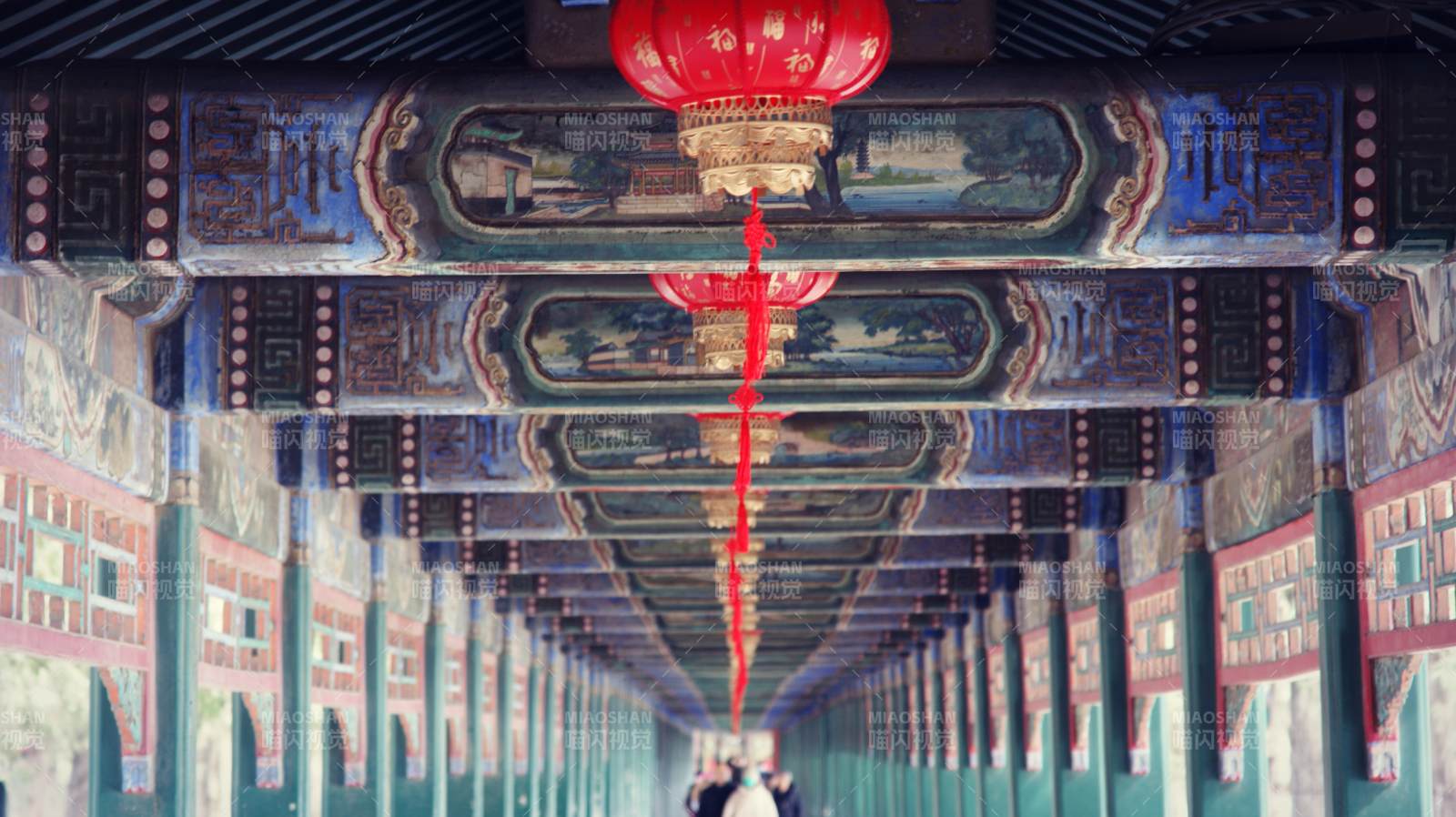 颐和园长廊图片