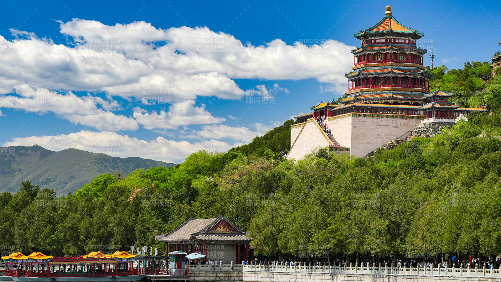 颐和园佛香阁风光图片