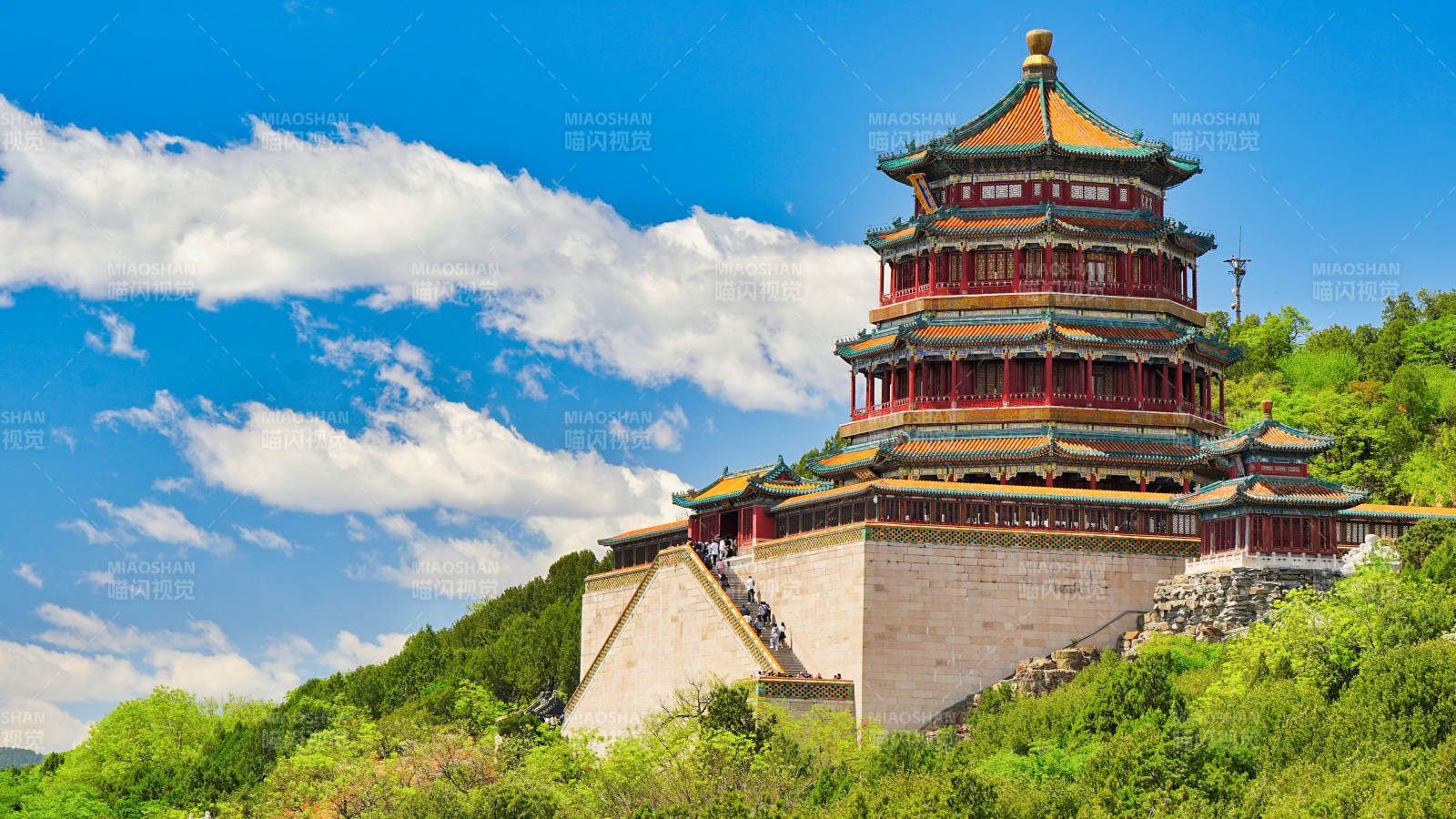 颐和园佛香阁风光图片