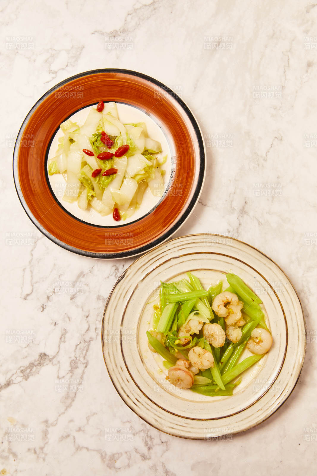 清爽小菜与虾仁西芹图片