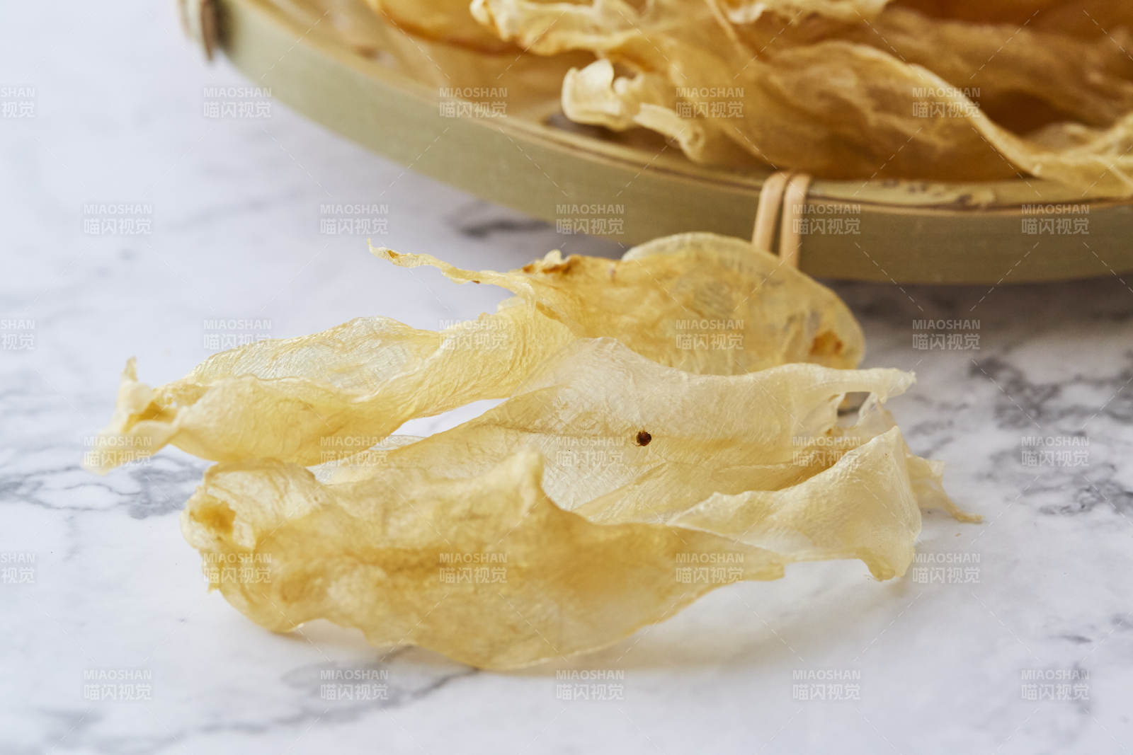 干鱼胶特写图片