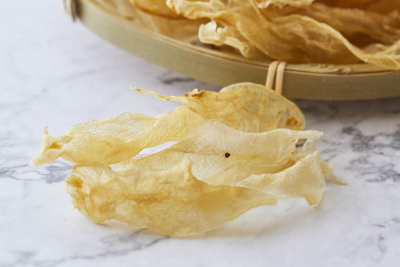 干鱼胶特写图片