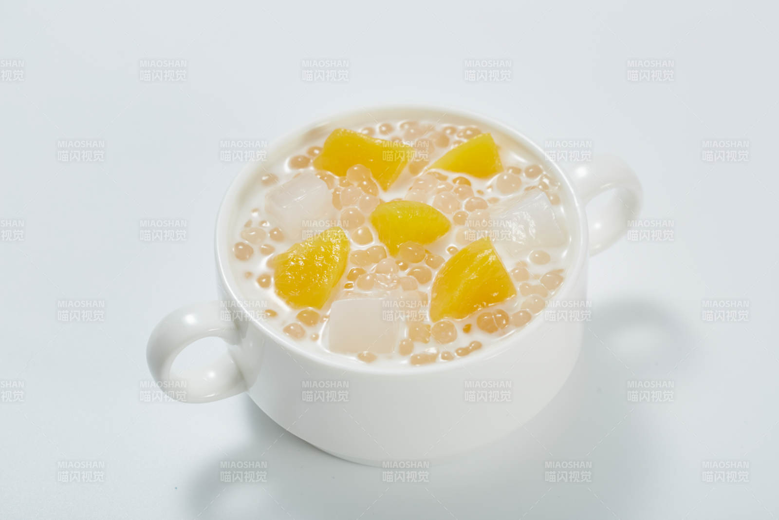 黄桃椰汁西米露图片