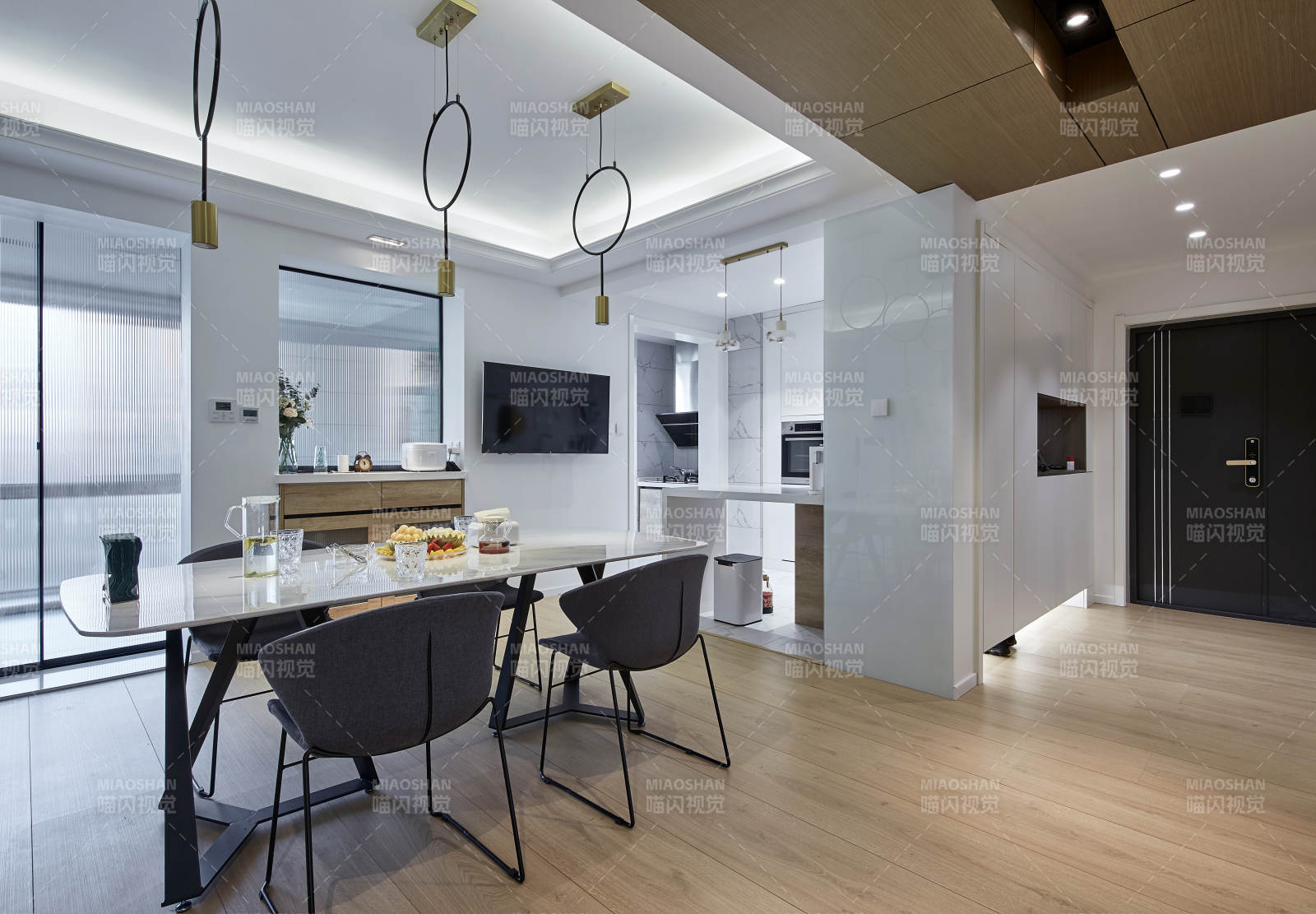 现代简约厨房餐厅设计图片