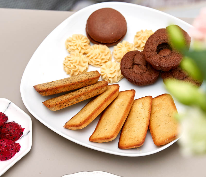 美味饼干拼盘图片