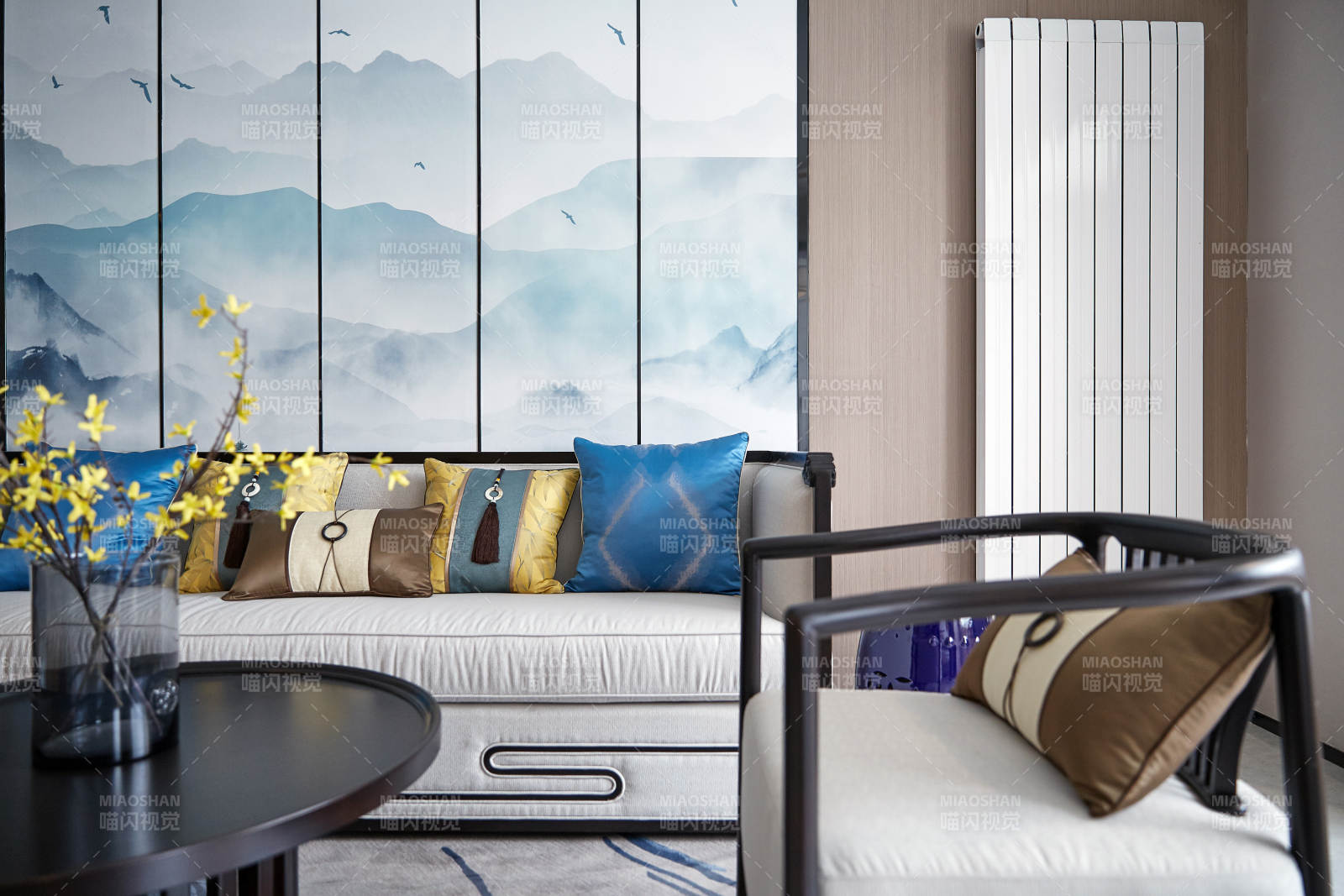 现代中式客厅装饰风格图片