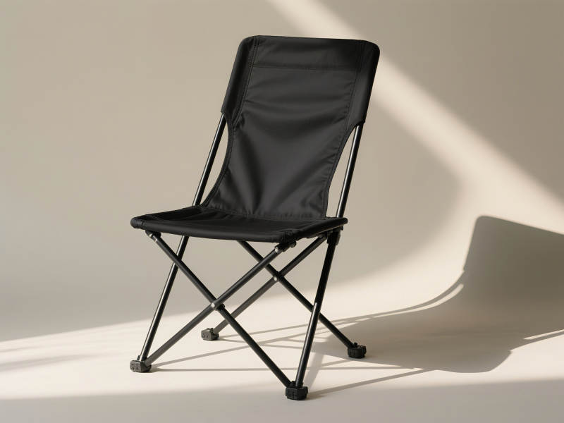 黑色折叠椅简约设计图片