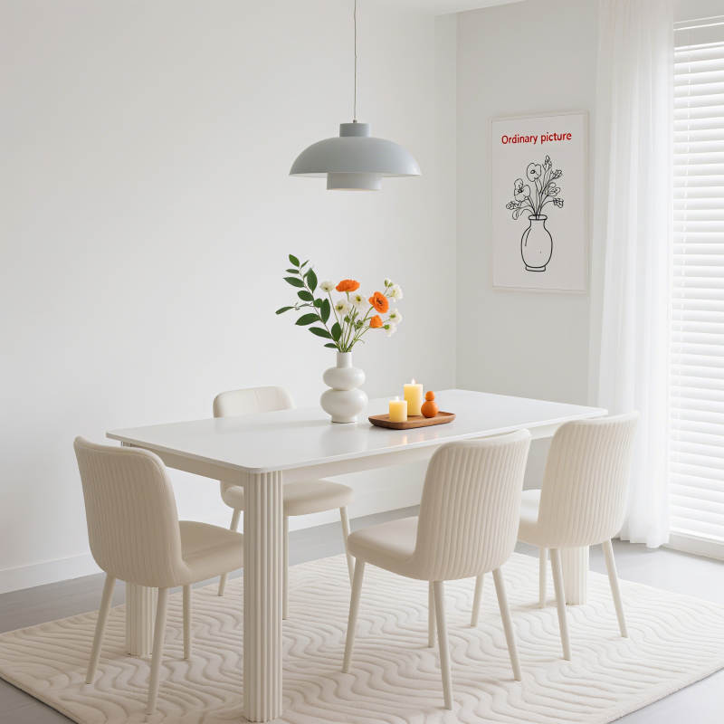 简约现代餐桌布置图片