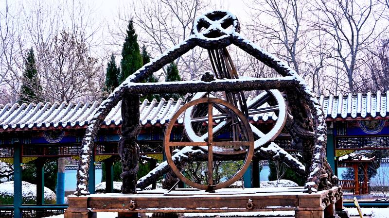 郭守敬纪念馆中国科学古代天文观测仪简仪图片