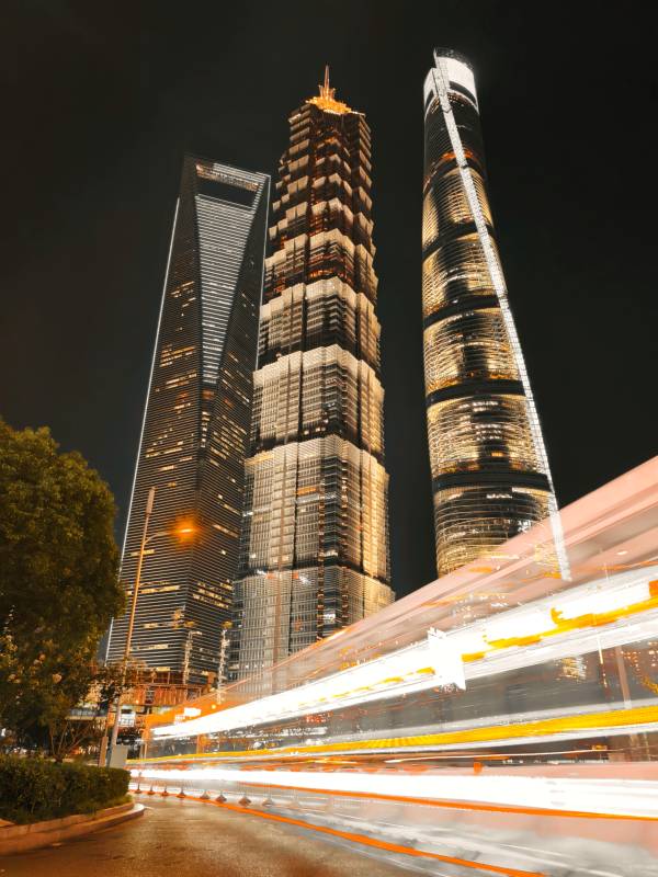 上海夜景三件套图片