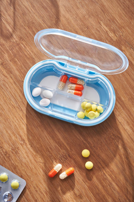 药盒与胶囊特写图片