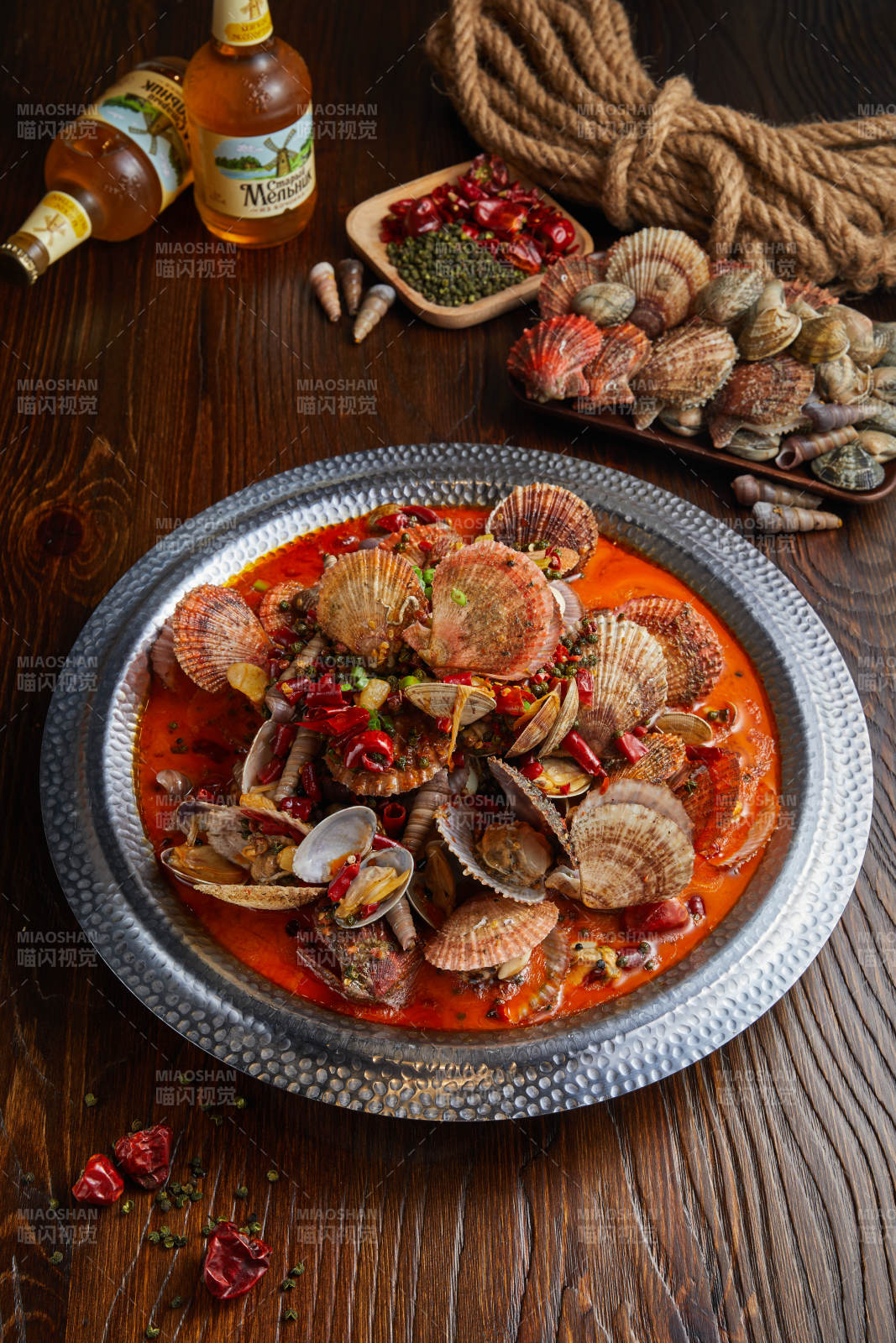 麻辣扇贝锅图片