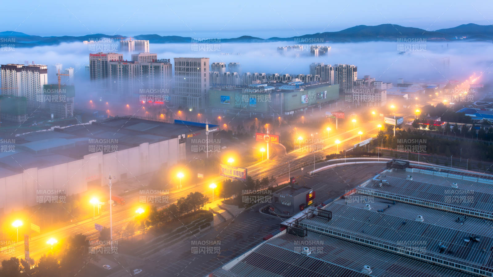 吉林市平流雾图片