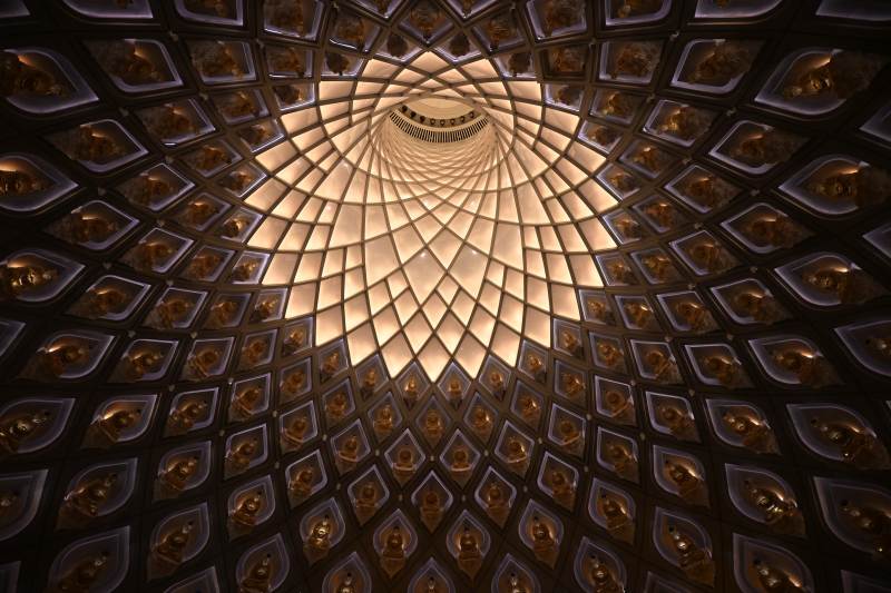 华丽穹顶的光影艺术图片