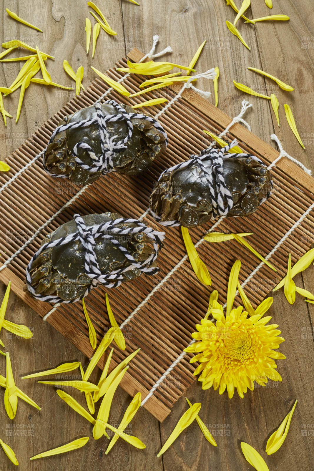 秋日蟹宴 菊花相伴图片