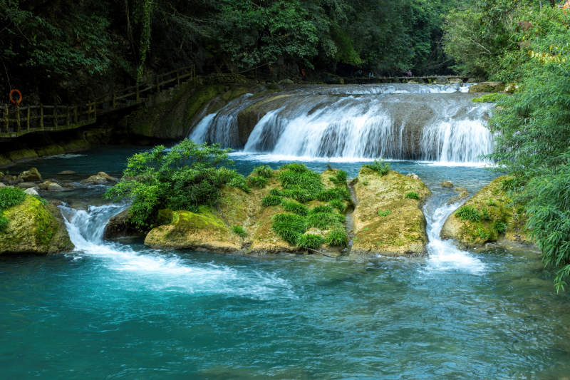 荔波小七孔瀑布图片