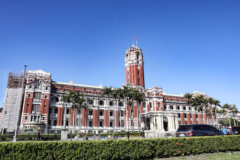 台北总统府大楼全景图图片