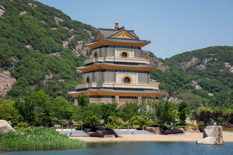 舟山观音 寺庙建筑图片