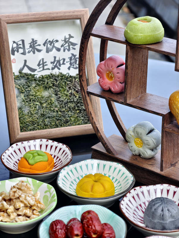 茶点雅集 闲来饮茶图片