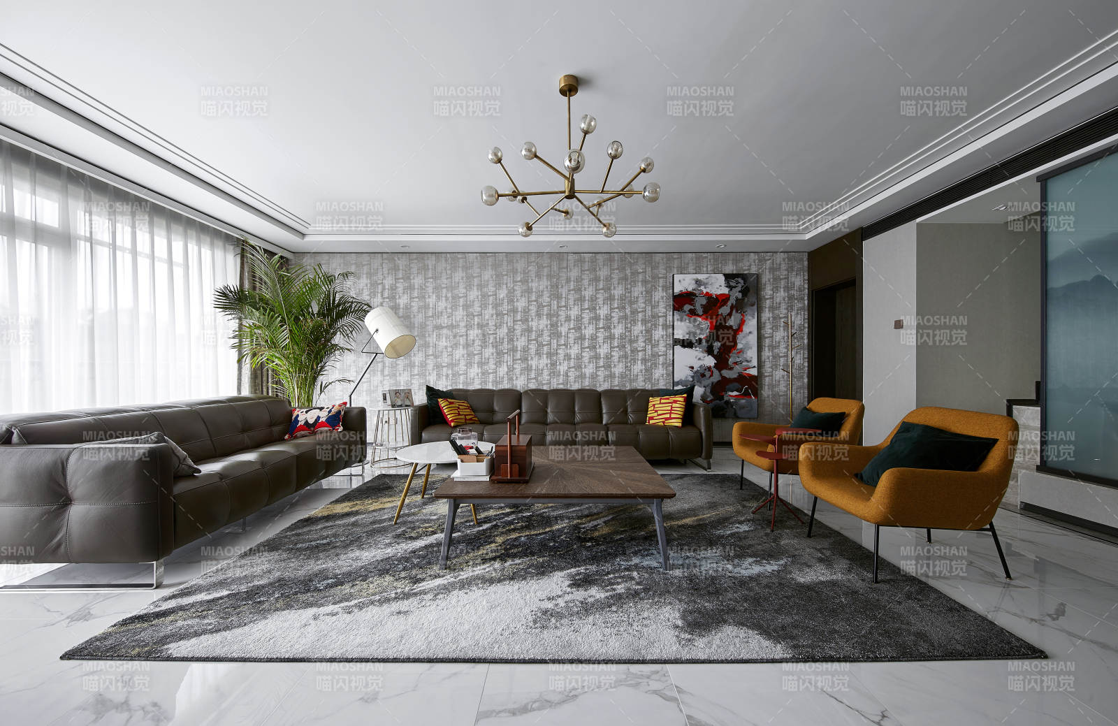 现代客厅设计实景图片