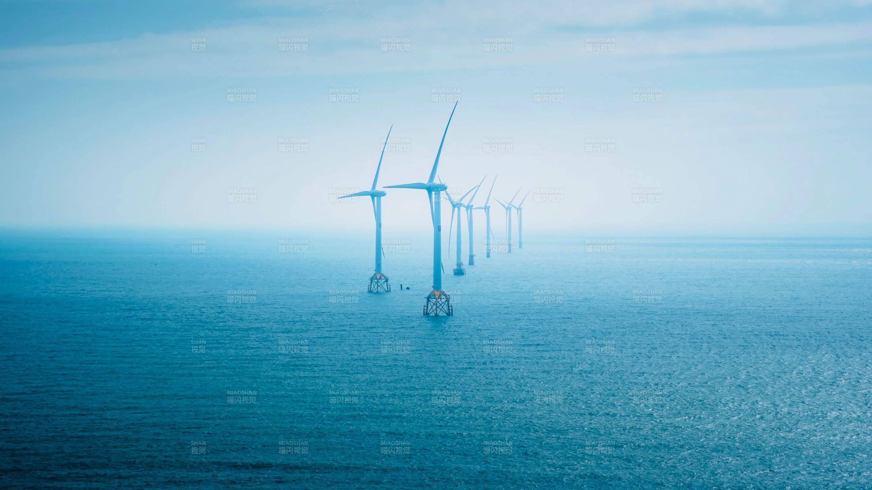 平潭岛海上风力发电场图片