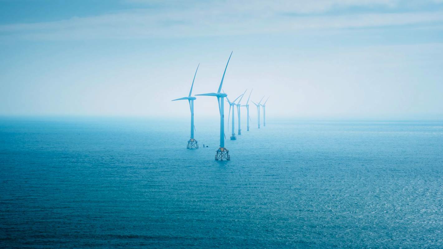 平潭岛海上风力发电场图片