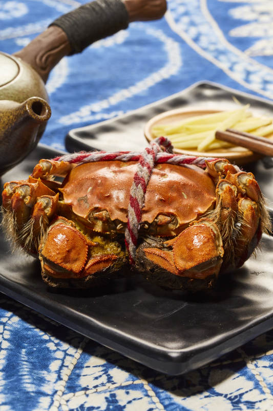 清蒸大闸蟹 美味佳肴图片