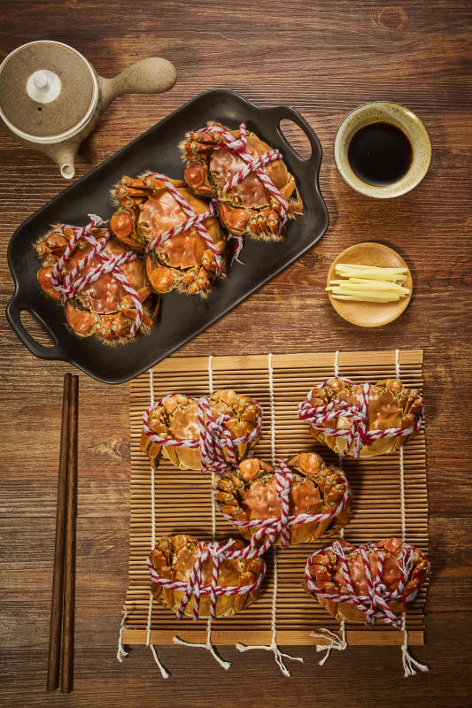 清蒸大闸蟹宴图片