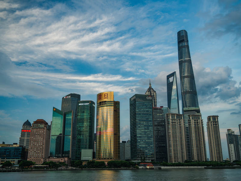 上海天际线夜景图片