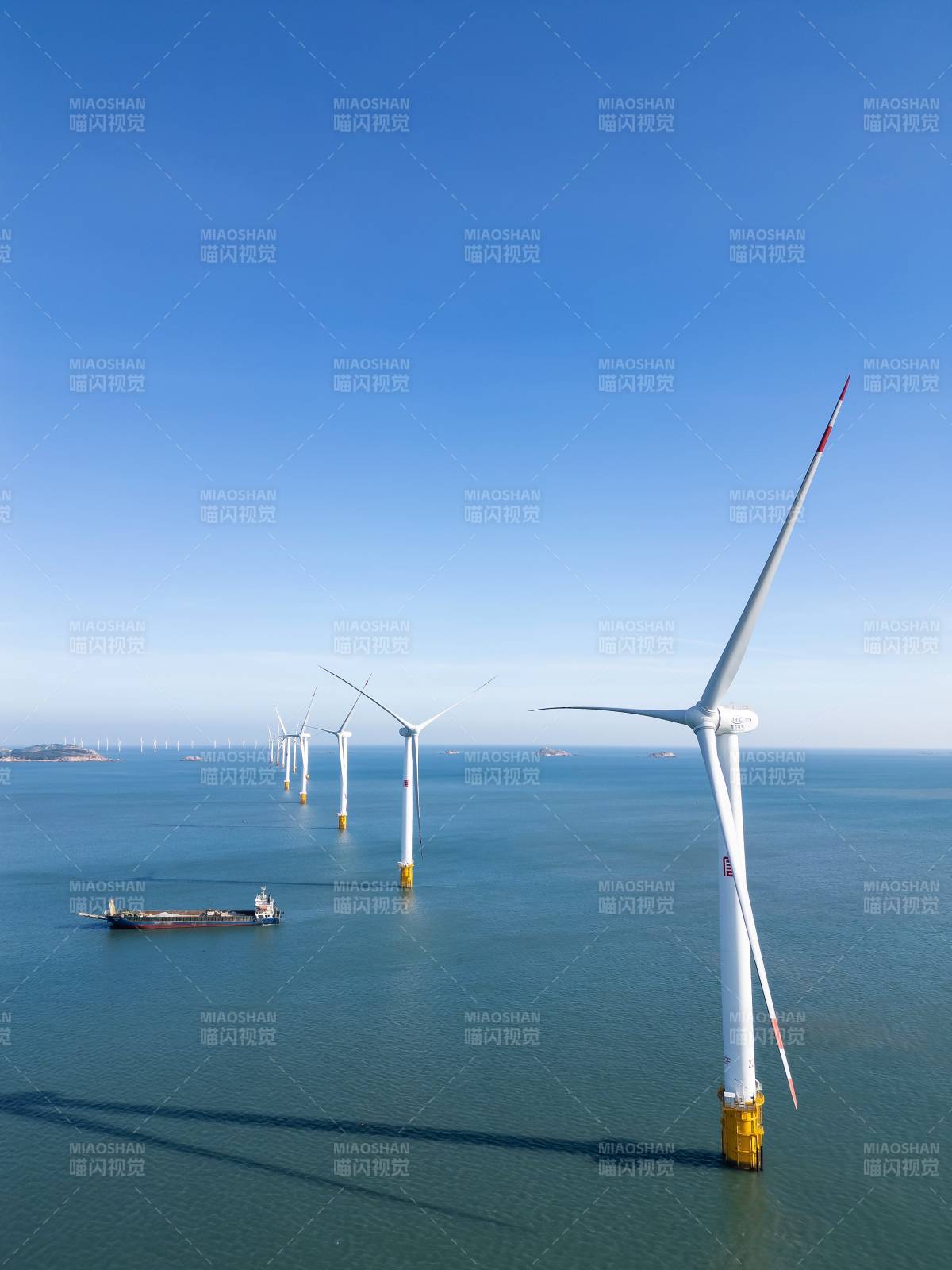 海上风力发电场图片