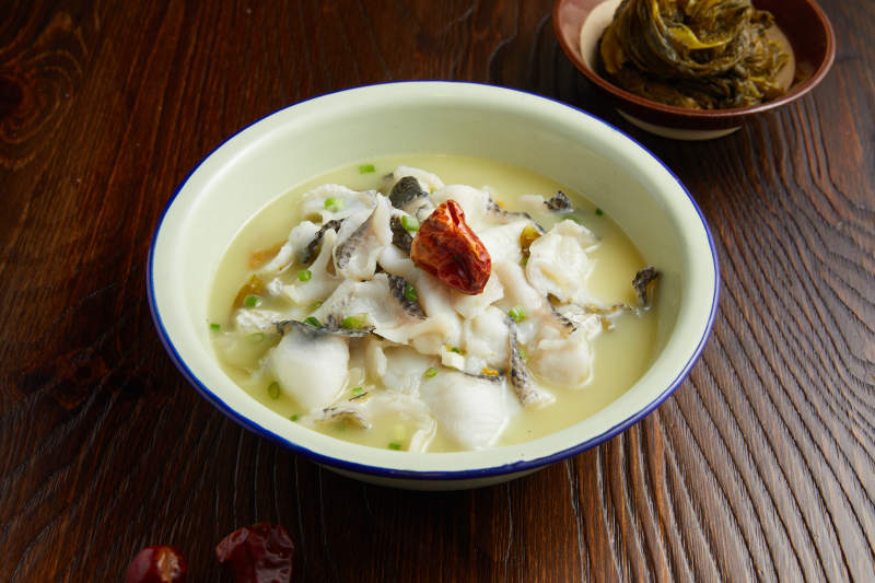 酸菜鱼片汤图片