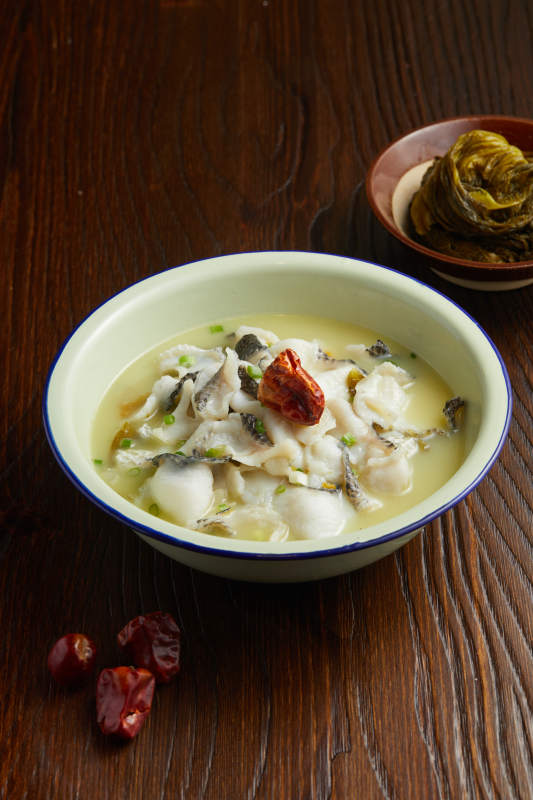 酸菜鱼片汤图片