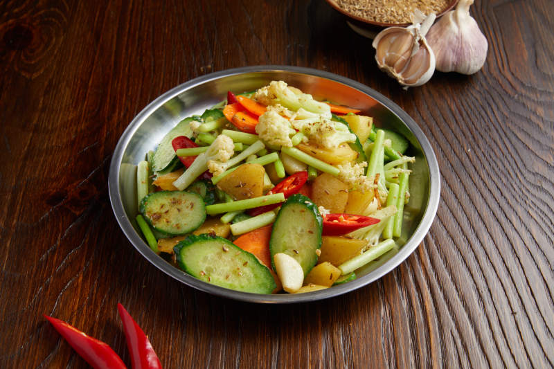 多彩蔬菜小炒时蔬图片