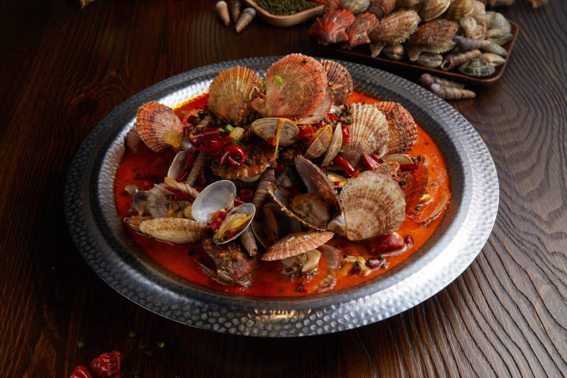 香辣扇贝锅图片