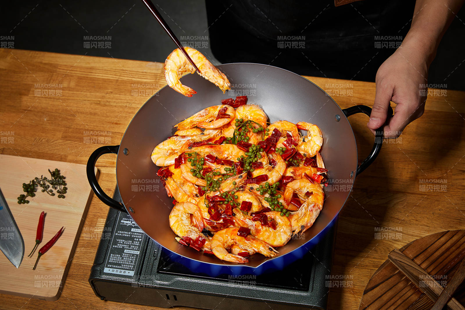 香辣虾锅 美味诱人图片