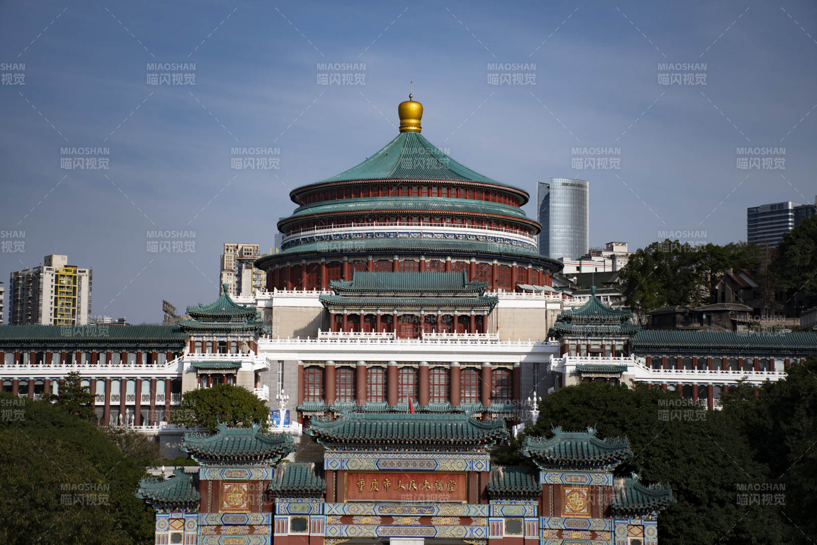 重庆人民大礼堂全景图片