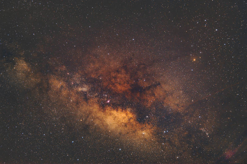 银河星空的壮丽景象图片